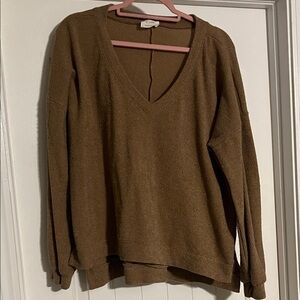 Fantastic Fawn Tan V-Neck Sweater